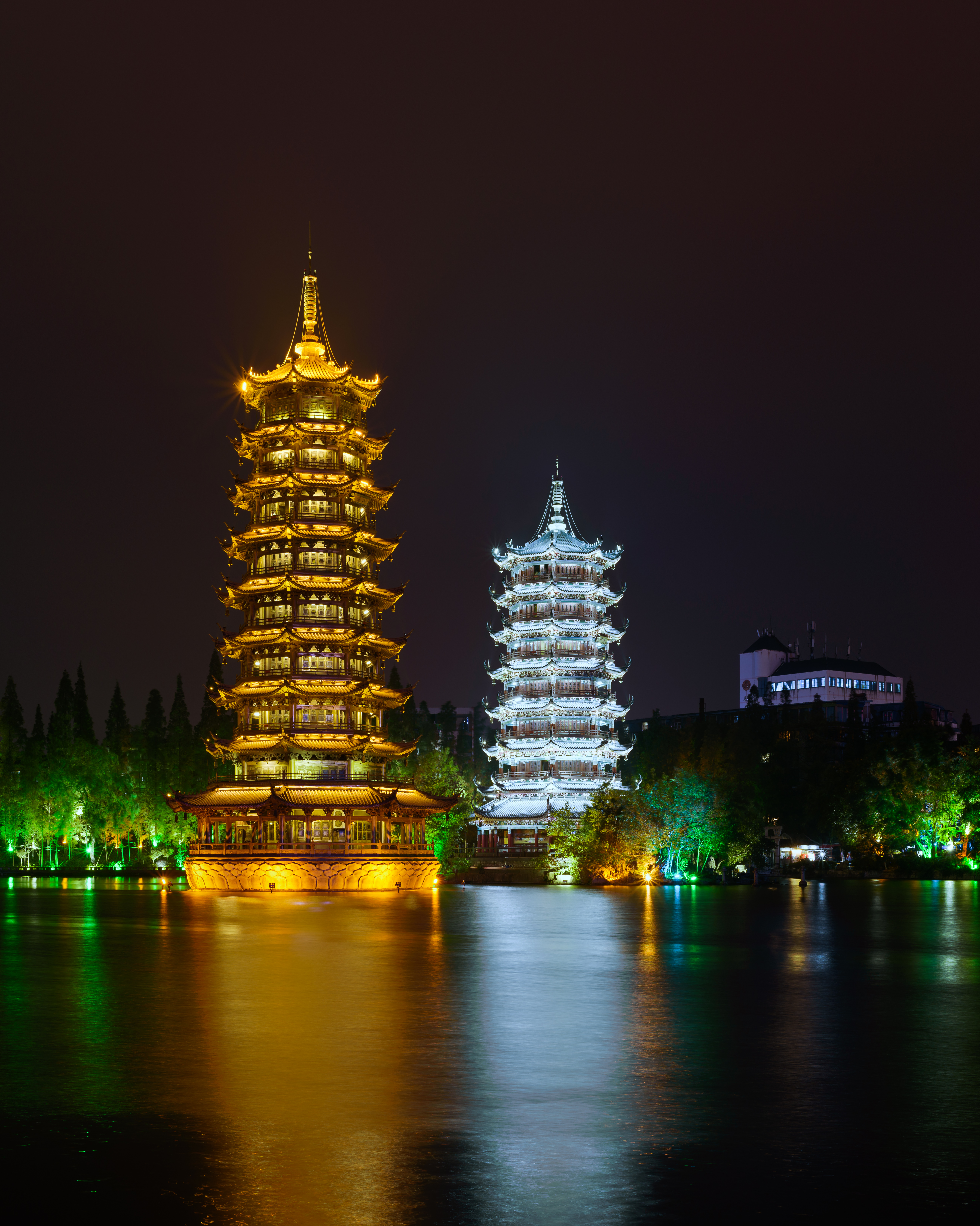 Sun and Moon Twin Pagodas